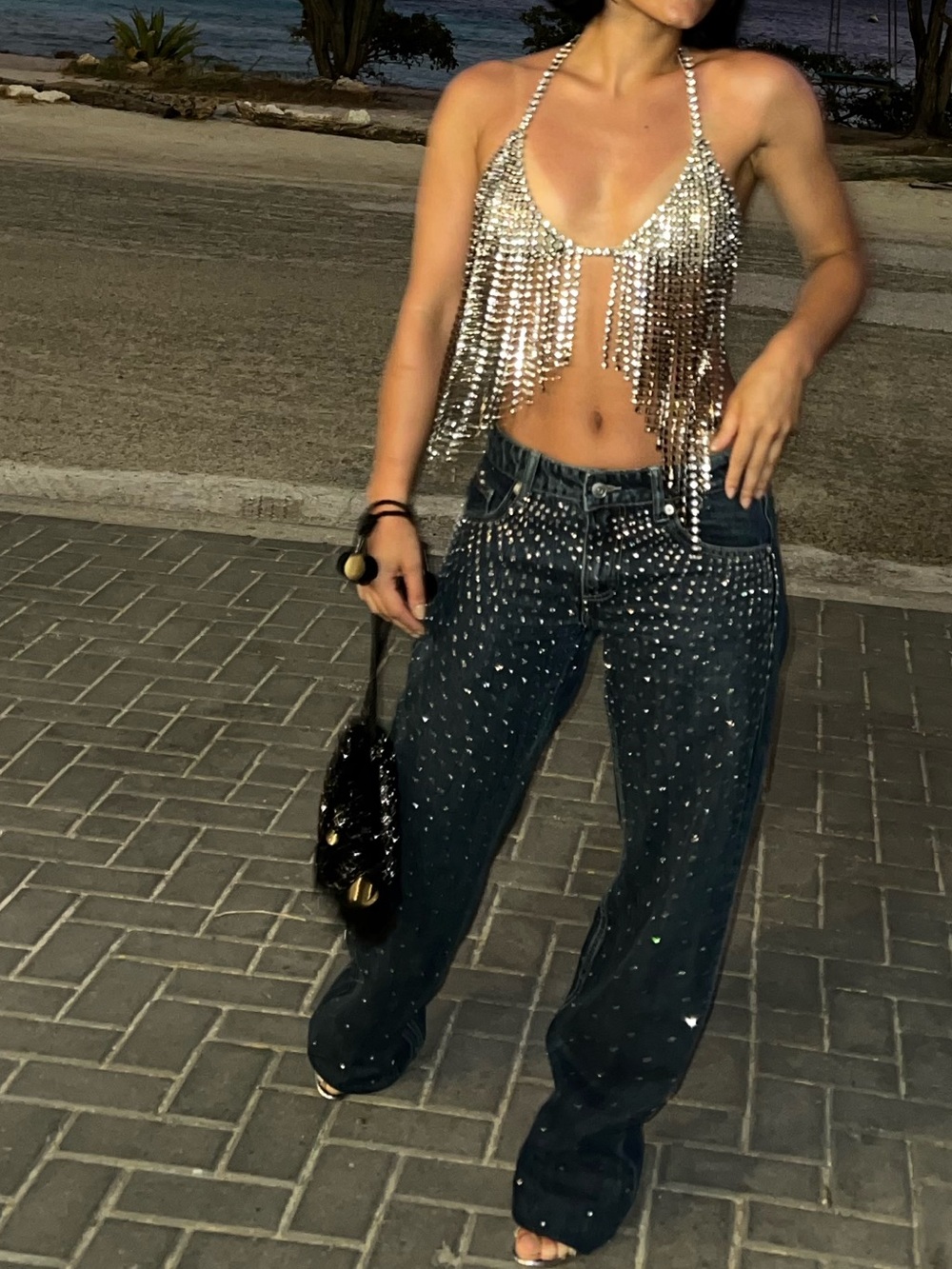 STELLA MCCARTNEY H&M
Crystal-Embellished Bra Top